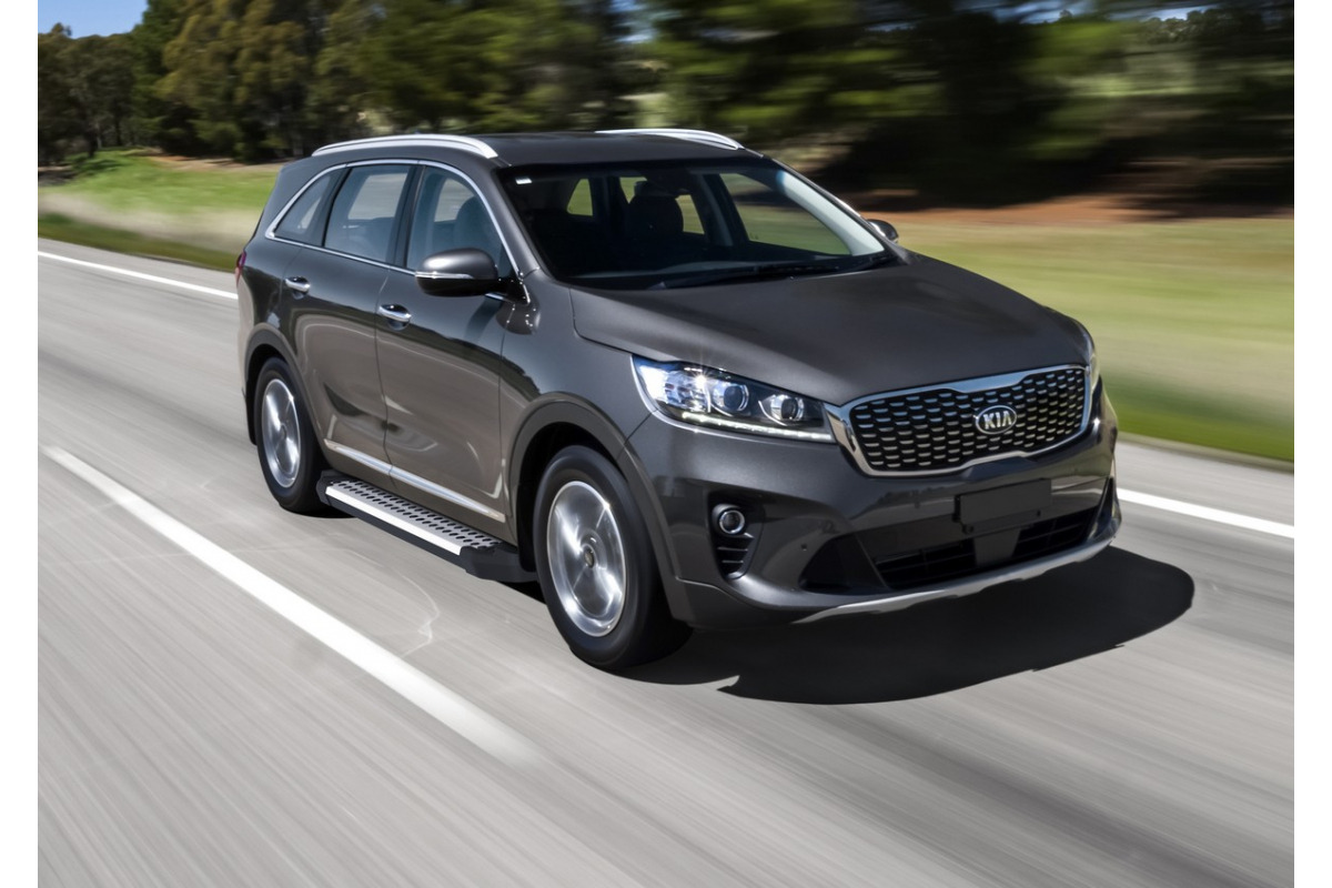 Порог-площадка Rival BMW-Style D180AL c комплектом крепежа для Kia Sorento Prime (UM рестайлинг) фото 3