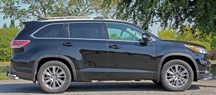 ​Рейлинги на крышу АПС серебристые для Toyota Highlander (XU50) фото 5