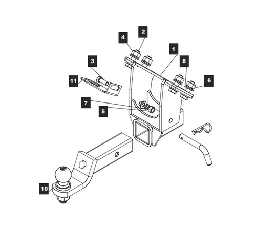 Фаркоп TowRus для Mercedes G-Class (W463/464)​ 