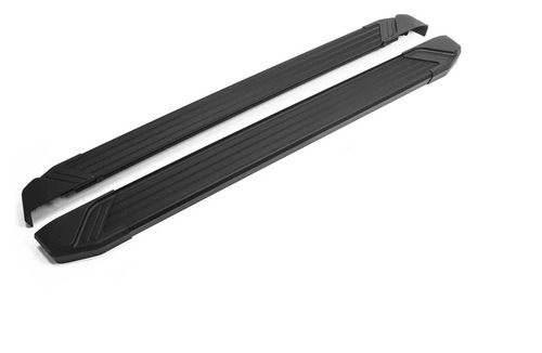 Порог-площадка Rival Black F173ALB c комплектом крепежа для Volkswagen Tiguan (NF)