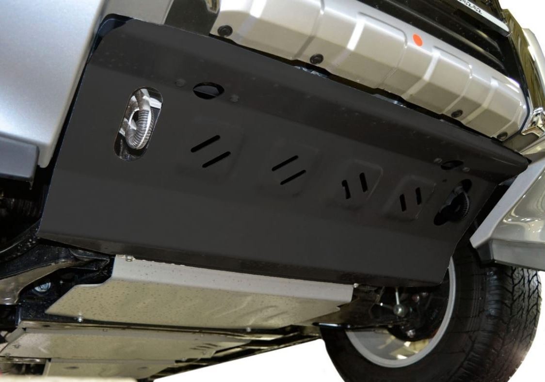Защита стальная АвтоБроня для радиатора на Mitsubishi Pajero IV (V90) фото 3