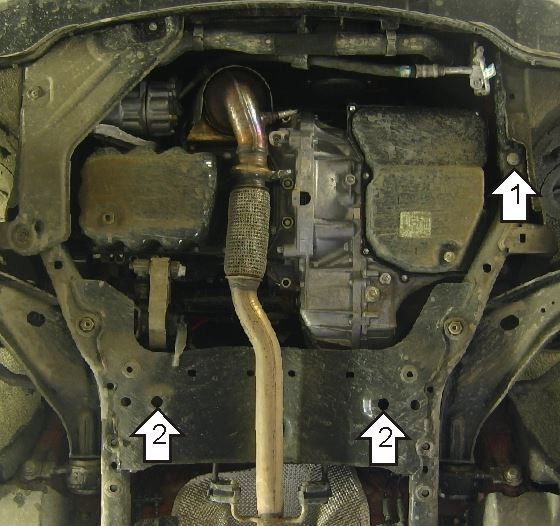Защита стальная Мотодор для картера двигателя, КПП на Mini Cooper фото 3