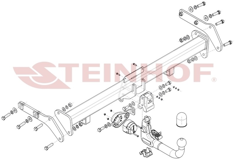 Фаркоп быстросъемный Steinhof для Hyundai Staria (US4)
