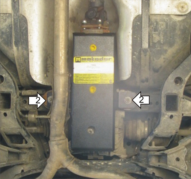 Защита стальная Мотодор для заднего дифференциала на Chevrolet Captiva и Opel Antara фото 4