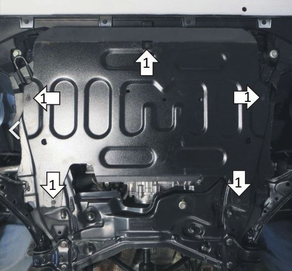 Защита АвтоСтандарт для картера двигателя, КПП на Haval F7/ F7x и H6/ H6 Coupe фото 4