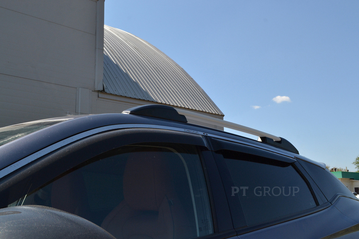 Рейлинги на крышу PT Group серебристый муар для Omoda C5 фото 6