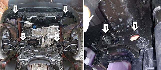 Защита АвтоСтандарт для картера двигателя, КПП на KIA Soul (SK3) фото 3