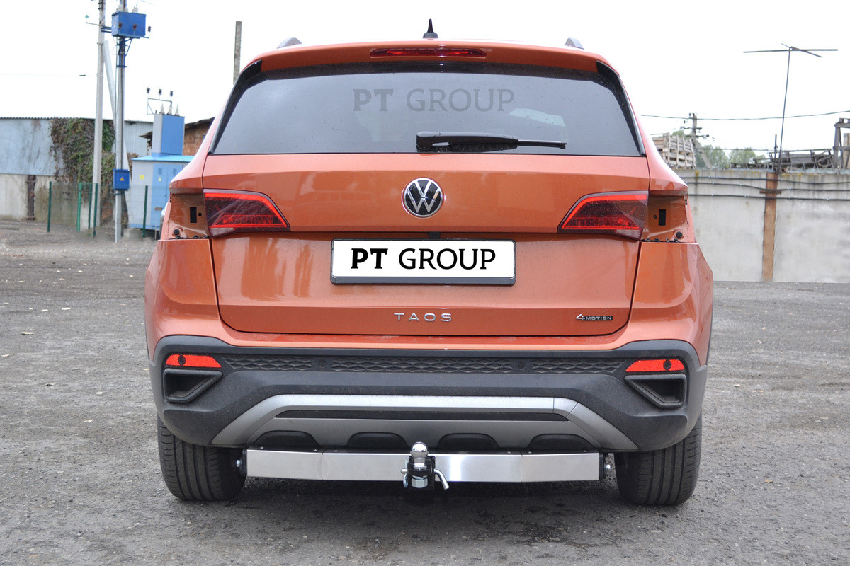 Фаркоп с металлической накладкой PT Group для Volkswagen Taos фото 5