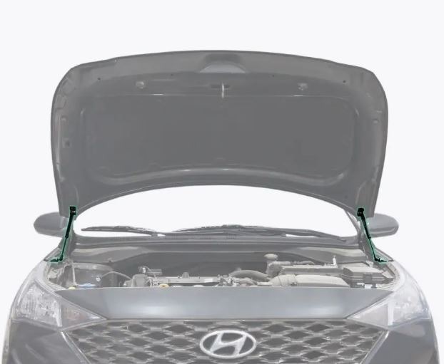 Комплект упоров капота Pneumatic на Hyundai Solaris (HCR) фото 2