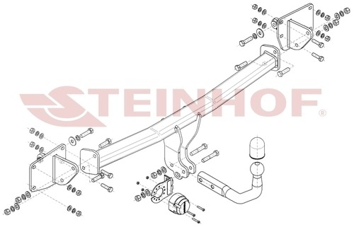 Фаркоп Steinhof на Mercedes EQS (V297)