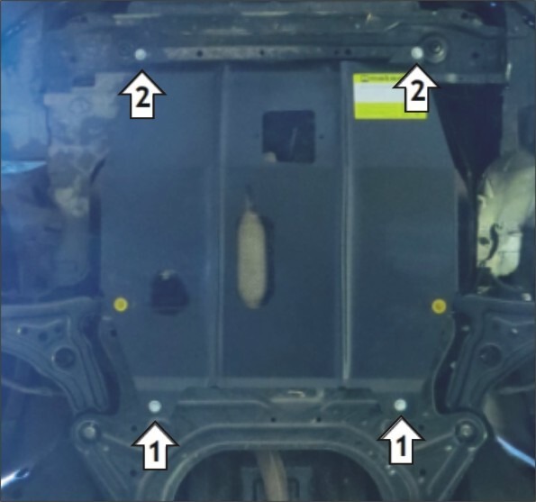 Защита стальная Мотодор для картера двигателя, КПП на Ravon Nexia R3 фото 4