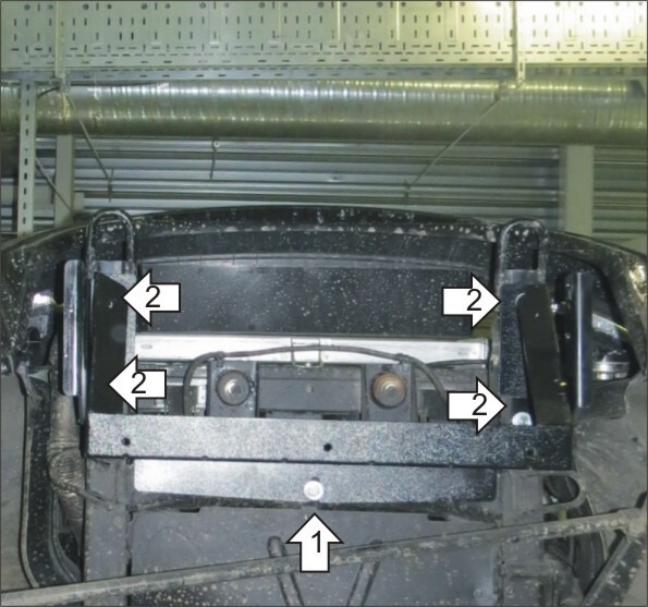 Защита стальная Мотодор для рулевых тяг на UAZ Pickup/Patriot фото 4