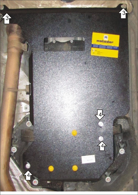 Защита алюминиевая Мотодор для КПП, РК на BMW X5 (Е70) и X6 (Е71, E72) фото 3