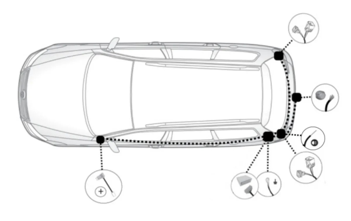 Штатная электрика фаркопа TowRus для Omoda С5 (1 поколение)​ -7pin фото 2