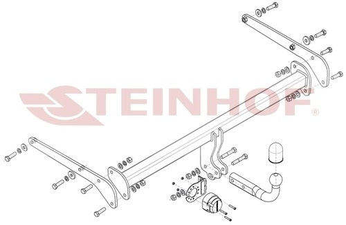 Фаркоп Steinhof на Toyota Corolla Cross (1 поколение)