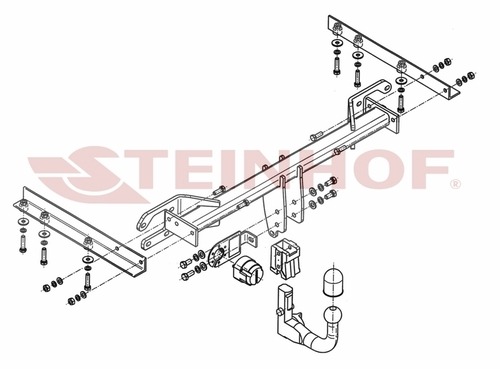 Быстросъемный фаркоп Steinhof для Subaru Outback