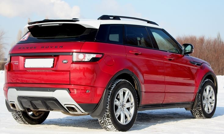 Рейлинги на крышу АПС серебристые для Land Rover Evoque (L538) фото 3