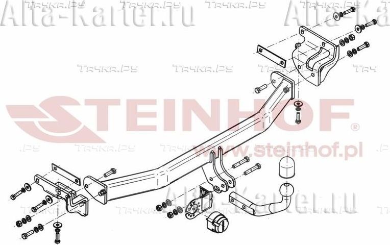 Фаркоп Steinhof на Kia Carens (RP)