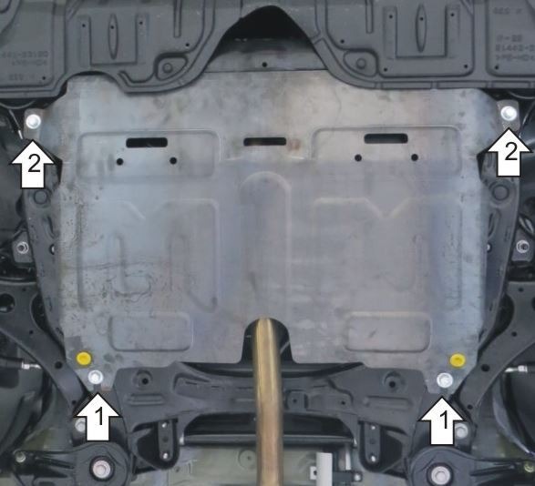 Защита АвтоСтандарт для картера двигателя, КПП для Lexus ES 250 (XV60)​ и Toyota Camry (XV50)/ ​(XV55) и ​Toyota Venza (GV10)​ фото 2