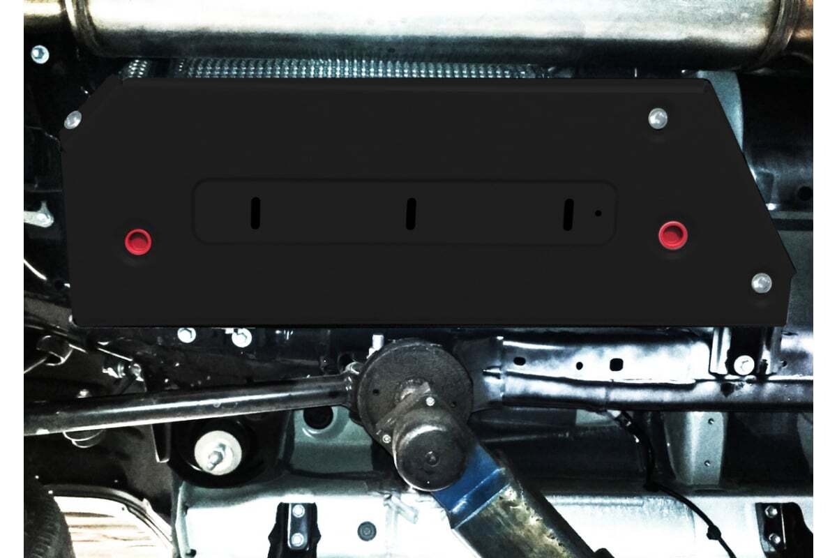 Защита стальная АвтоБроня для топливного бака на Toyota Land Cruiser (J300) фото 2