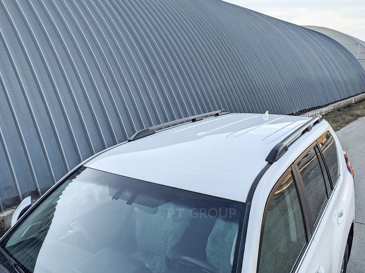 Рейлинги на крышу PT Group серебристый муар для Toyota Land Cruiser Prado (J150) фото 3