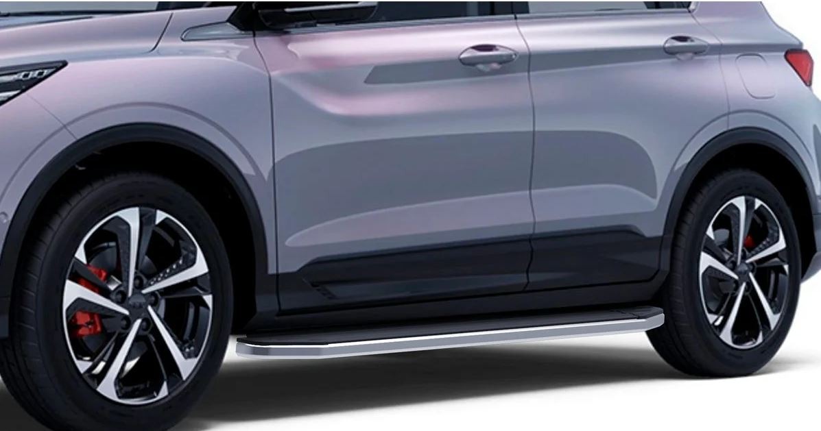 Порог-площадка Rival Premium A173ALP c комплектом крепежа для Geely Coolray (SX11) и Belgee X50 фото 3