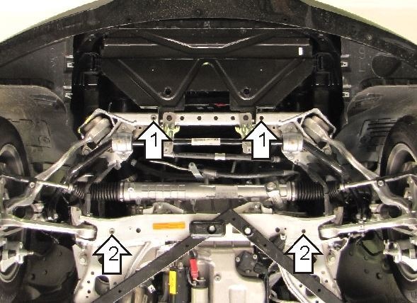 Защита стальная Мотодор для гидроусилителя руля на BMW 1-serie/3-serie фото 2