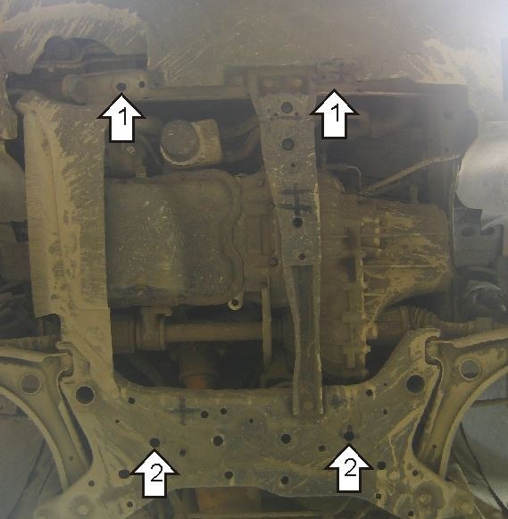 Защита стальная Мотодор для картера двигателя, КПП на Dodge Caliber фото 3