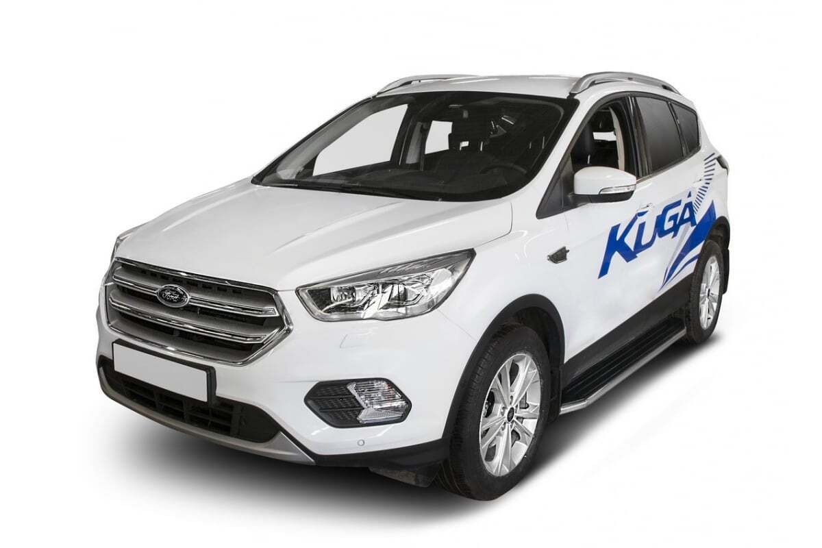 Порог-площадка Rival Premium A180ALP c комплект крепежа для Ford Kuga (CBS) фото 2