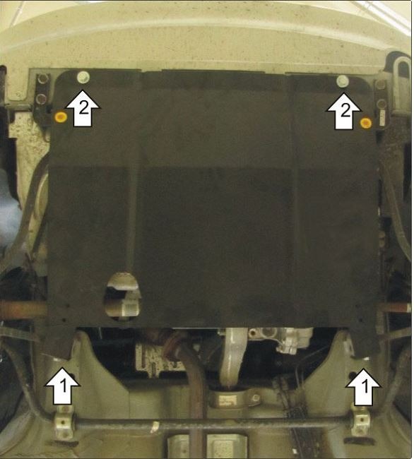 Защита АвтоСтандарт для картера двигателя, КПП на Datsun Mi-DO/ On-DO и Lada Granta (2190/2191/2192/2194) фото 3