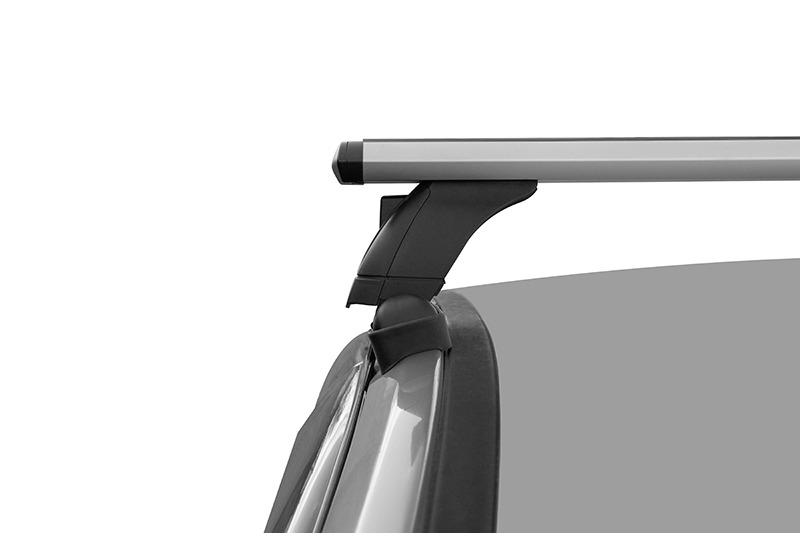 Багажник на обычную крышу Lux БК3 крыловидные серебристые дуги фото 5