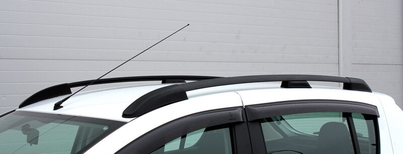 Рейлинги на крышу АПС черные для Renault Sandero (5S) фото 8