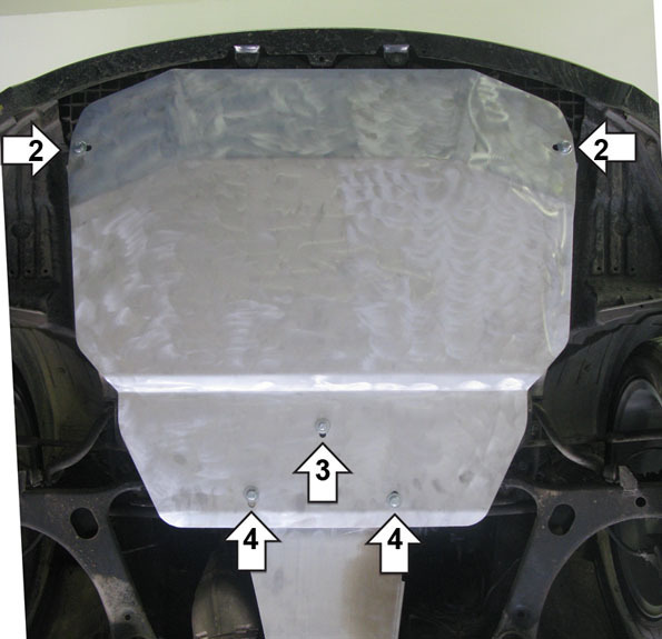 Защита алюминиевая Мотодор для картера двигателя на Subaru Impreza Wrx фото 3
