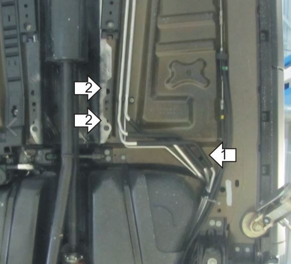 Защита стальная Мотодор для Трубки кондиционера на Ford Explorer фото 3