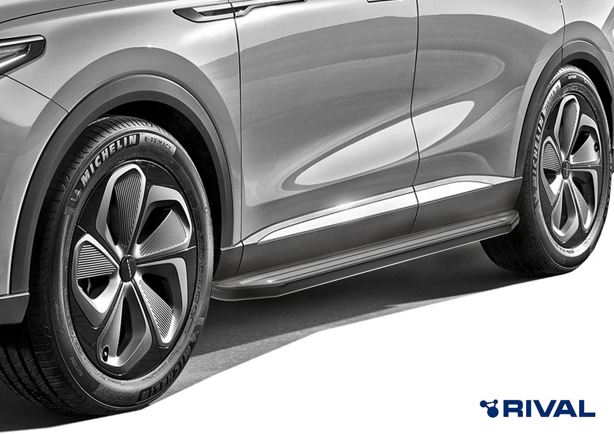 Порог-площадка Rival Premium-Black A193ALB c комплектом крепежа для Chery Tiggo 9 (2 поколение) Exeed RX (1 поколение)​ и Jaecoo J8 (1 поколение)​ фото 7