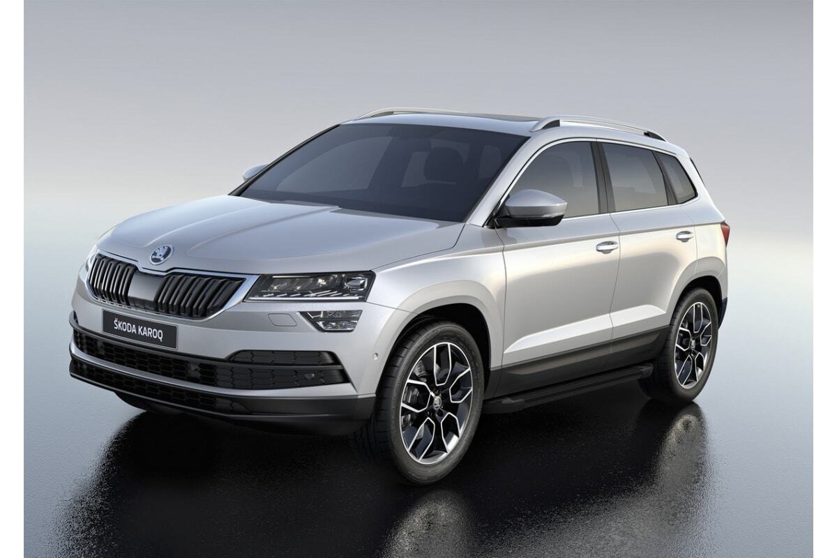 Порог-площадка Rival Black F180ALB c комплект крепежа для Skoda Karoq (NU7) и Volkswagen Taos фото 4