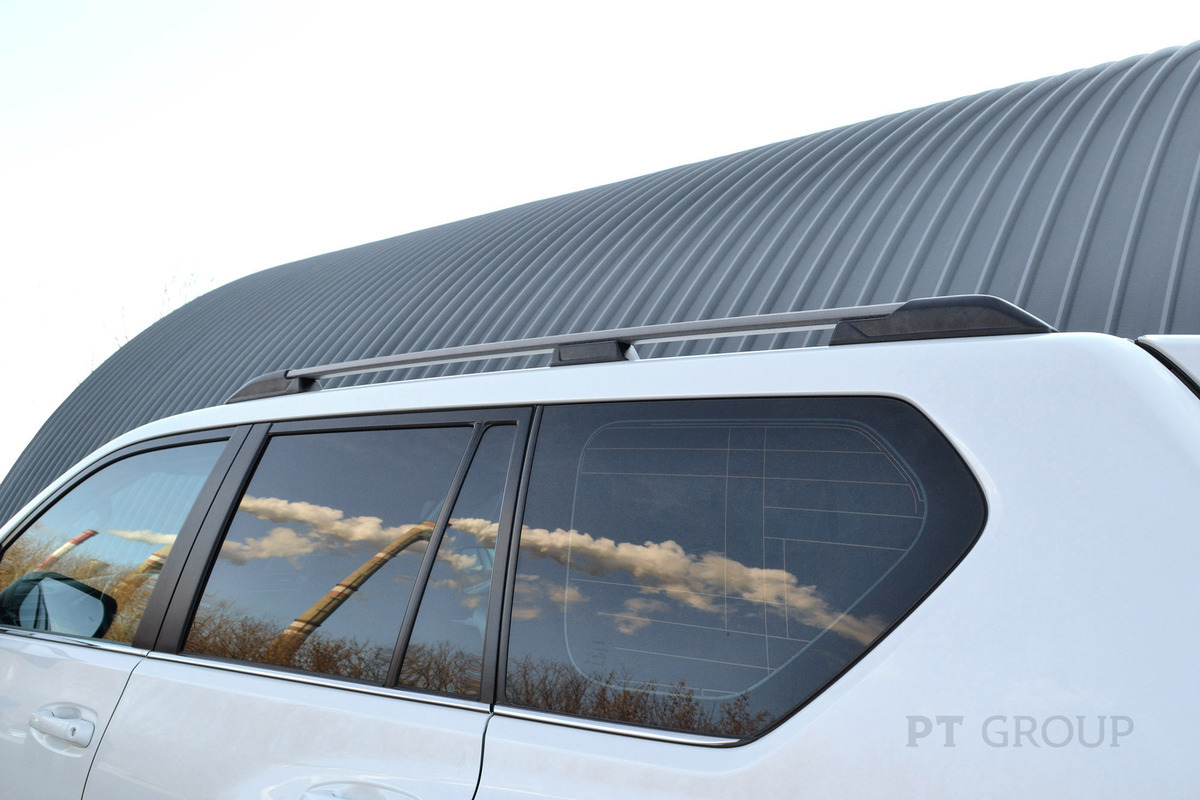 Рейлинги на крышу PT Group серебристый муар для Toyota Land Cruiser Prado (J150) фото 2
