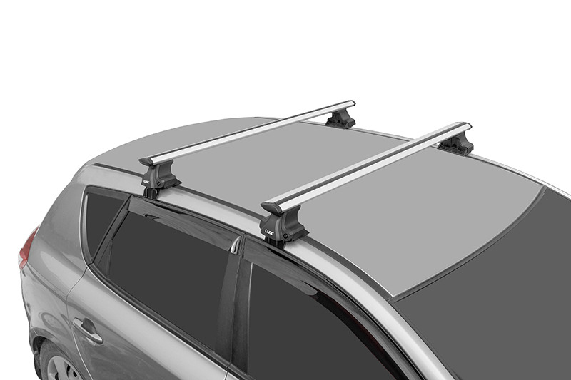 Багажник на обычную крышу Lux D-LUX 1 крыловидные серебристые дуги фото 3