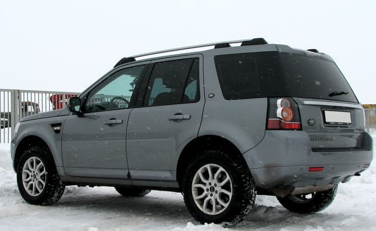 Рейлинги на крышу АПС серебристые для Land Rover Freelander (L359) фото 3