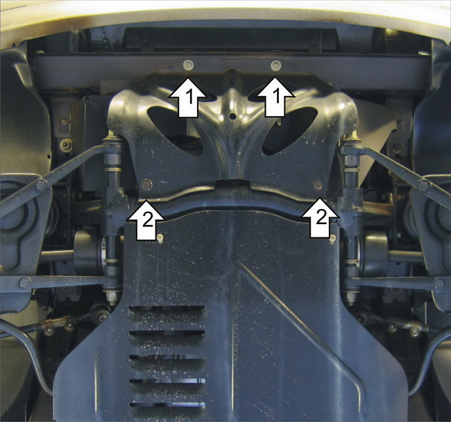 Защита стальная Мотодор для картера двигателя на Lada Niva Travel и Chevrolet Niva фото 3