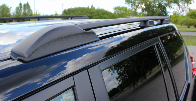 Рейлинги на крышу АПС черные для Toyota Land Cruiser Prado (J150) фото 7