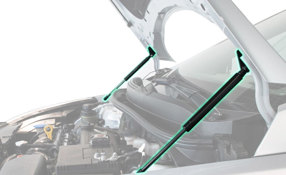 Комплект упоров капота Pneumatic на Hyundai Solaris (RB) фото 2