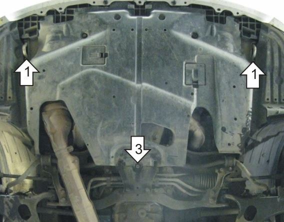 Защита стальная Мотодор для картера двигателя на Subaru Impreza фото 3