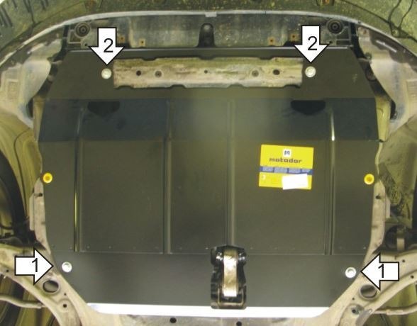 Защита стальная Мотодор для картера двигателя и КПП на Mazda CX-7 фото 4