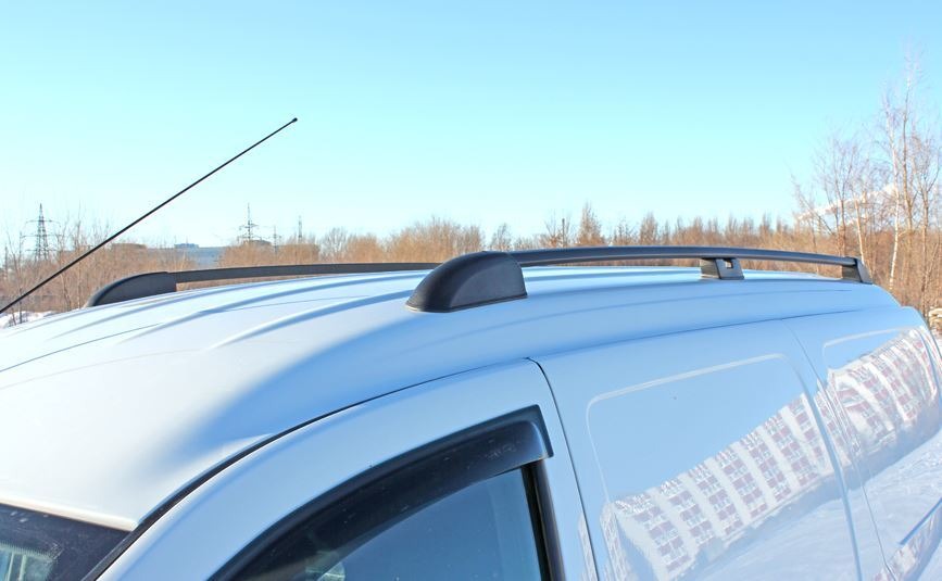 Рейлинги на крышу АПС серебристые для Lada Largus (R90) фото 3