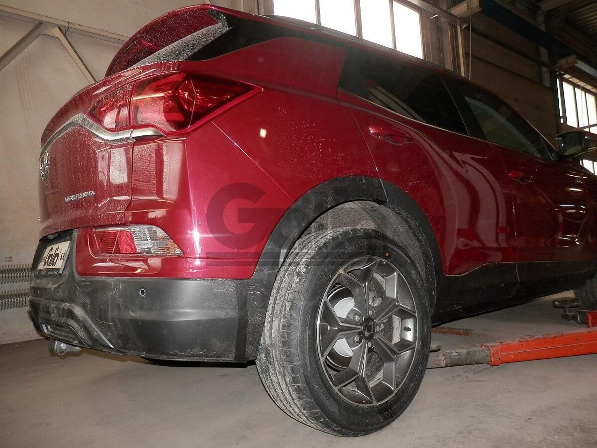 Быстросъемный фаркоп полностью оцинкованный Galia для KGM Korando (С300) и SsangYong Korando (С300) фото 4