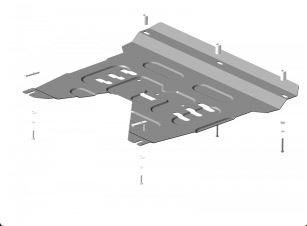 Защита стальная Мотодор для картера двигателя и КПП на KIA Sorento Prime