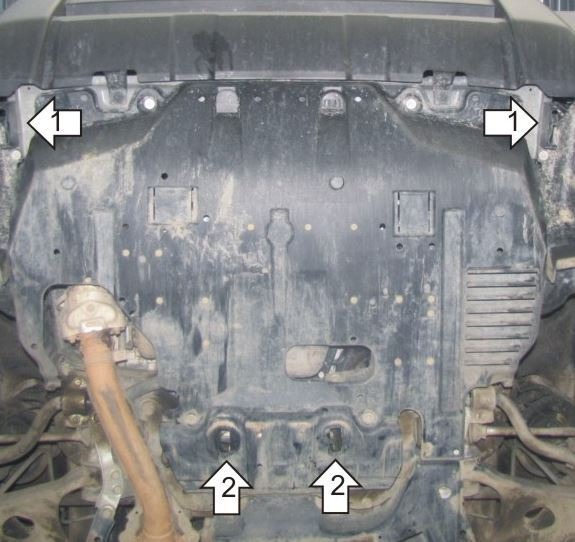 Защита стальная Мотодор для картера двигателя Subaru Forester фото 3