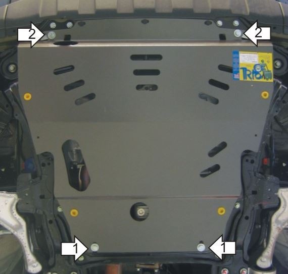Защита стальная Мотодор для картера двигателя, КПП на Honda Pilot фото 2