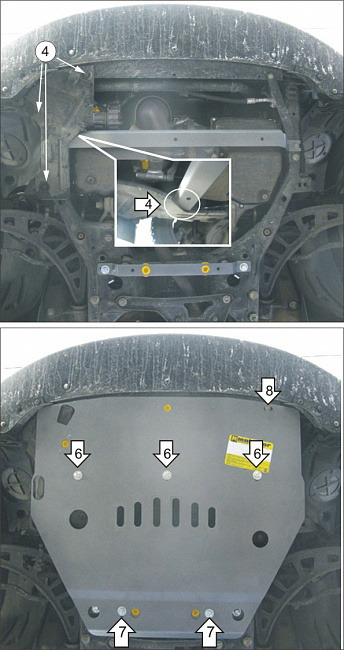 Защита алюминиевая Мотодор для картера двигателя, КПП на Mini Countryman фото 3